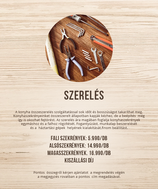 Szerelés