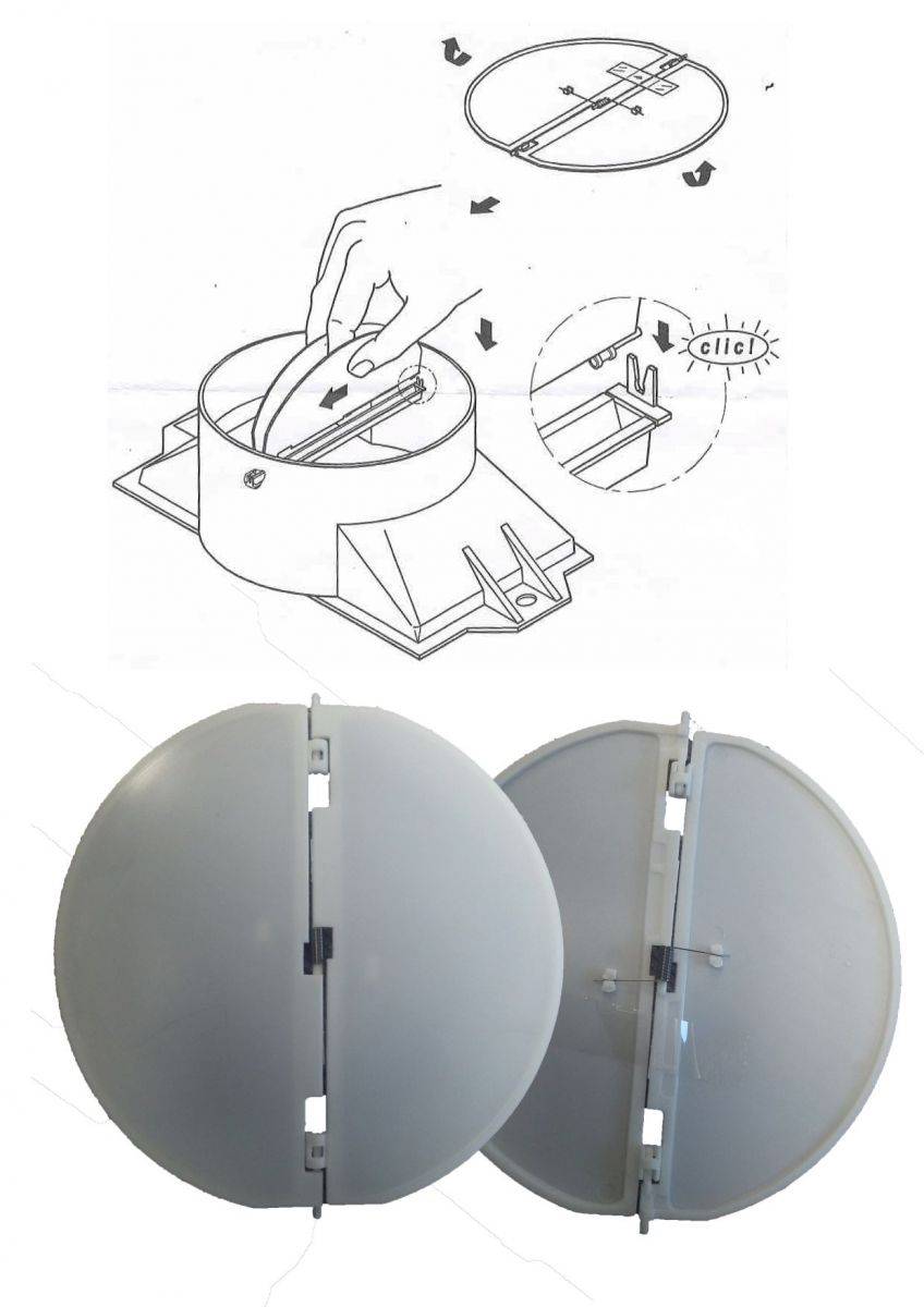 CATA -  Páraelszívó LÉGELZÁRÓ 125 mm