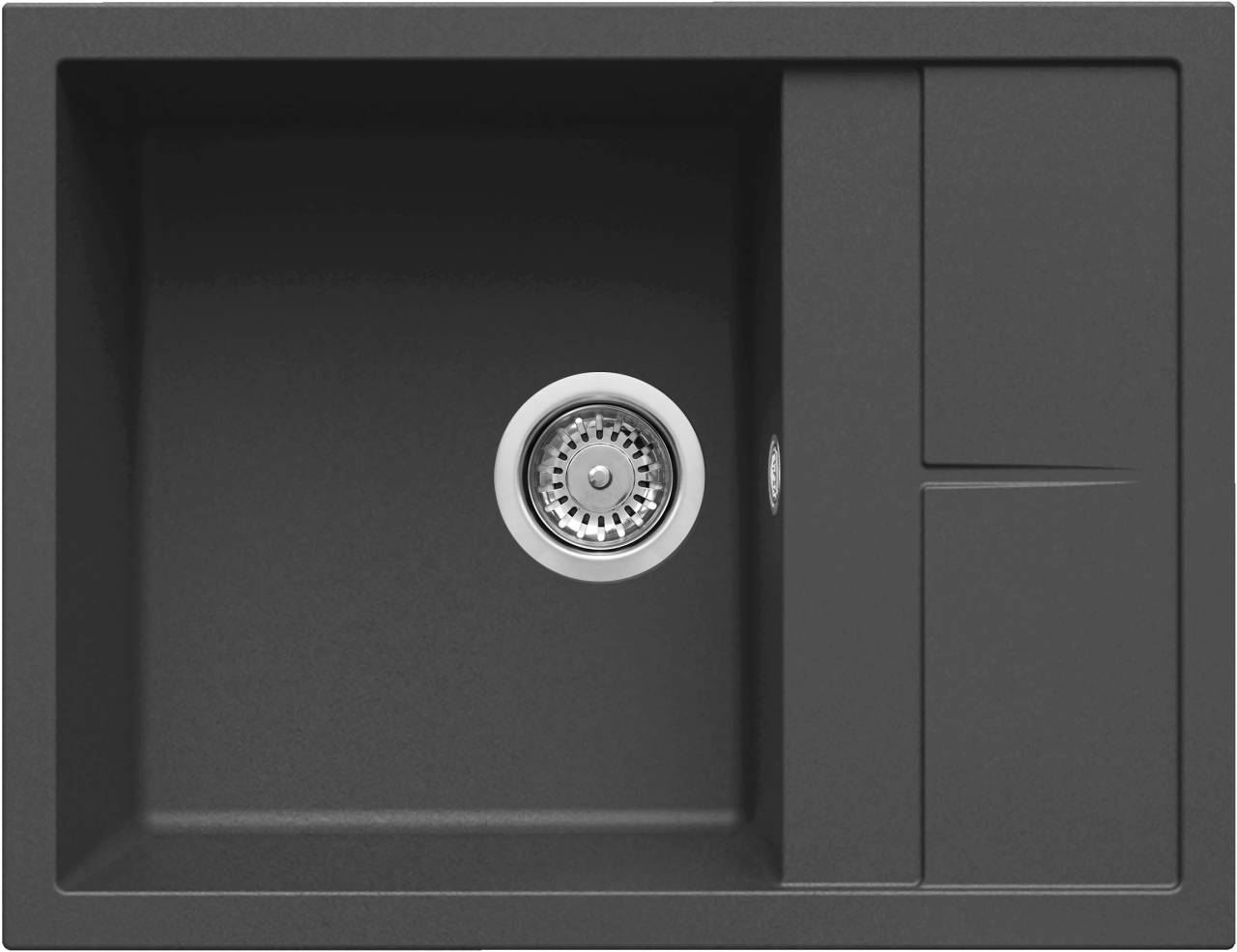 ELLECI - Mosogatótálca Unico 125 M70 nero metal