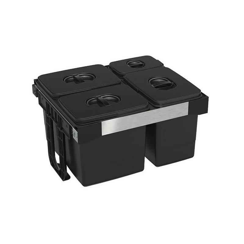 EKOTECH - Beépíthető hulladékgyűjtő FREE JAZZ 60 - 3x12 liter+1x5 liter