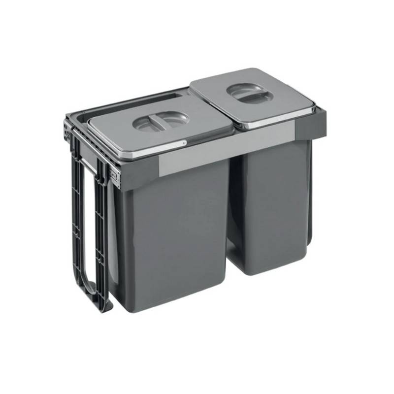 EKOTECH - Beépíthető hulladékgyűjtő FREE JAZZ SHORT 60 - 2x20 liter