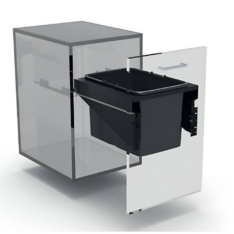 EKOTECH - Beépíthető hulladékgyűjtő FRONT 45 - 1x34 liter   