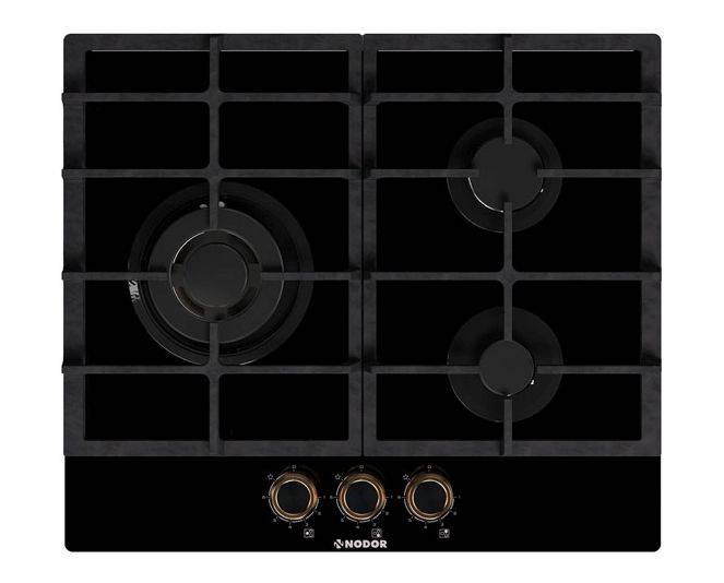 NODOR - Beépíthető gáz főzőlap NorCook GH-6030 BK fekete