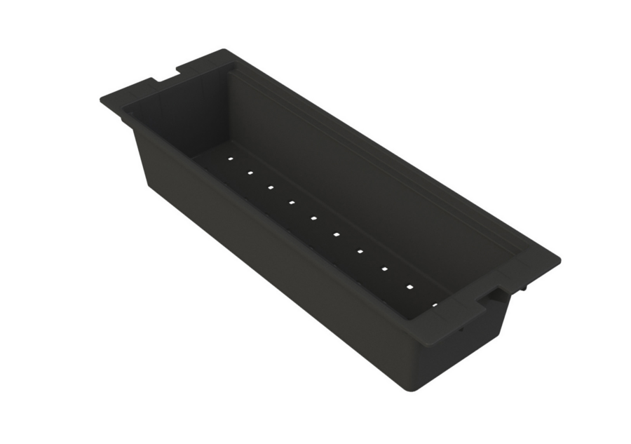 ELLECI - Gyümölcsmosó kosár műanyag 410 fekete