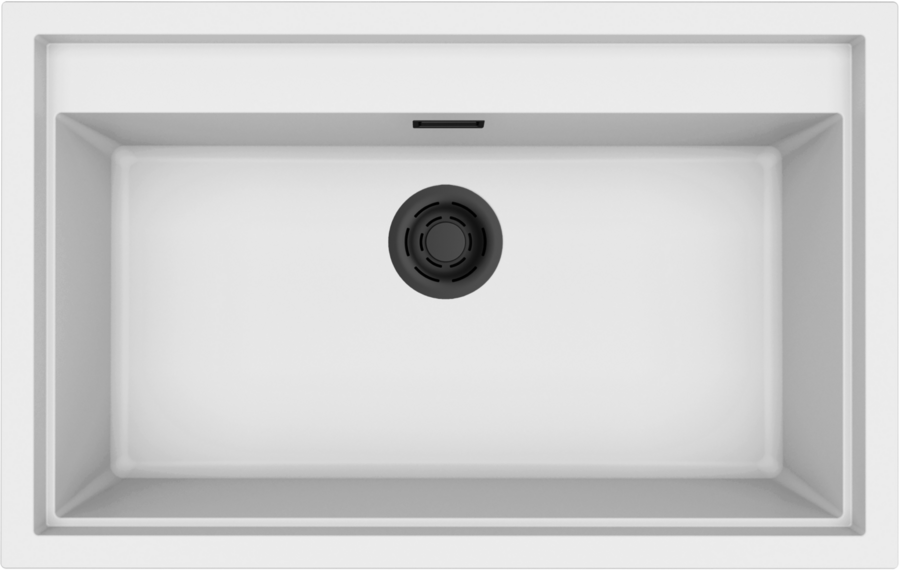 ELLECI - Mosogatótálca Sintesi 130 K96 White fekete tartozékokkal