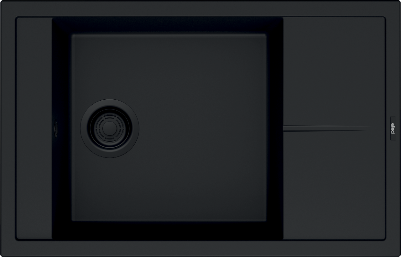 ELLECI - Mosogatótálca Unico 305 K86 Black fekete tartozékokkal