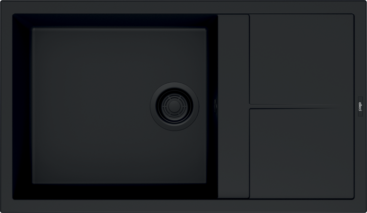 ELLECI - Mosogatótálca Unico 410 K86 Black fekete tartozékokkal