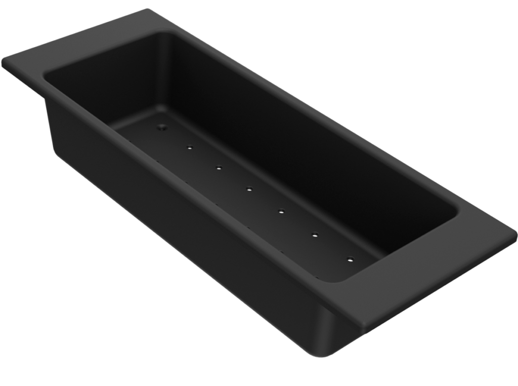 ELLECI - Gyümölcsmosó kosár műanyag 433 fekete