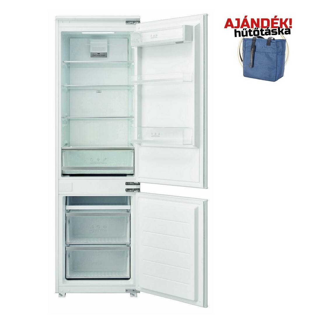 CATA - Beépíthető hűtőszekrény CI-54177 NF/D No Frost + Ajándék hűtőtáska