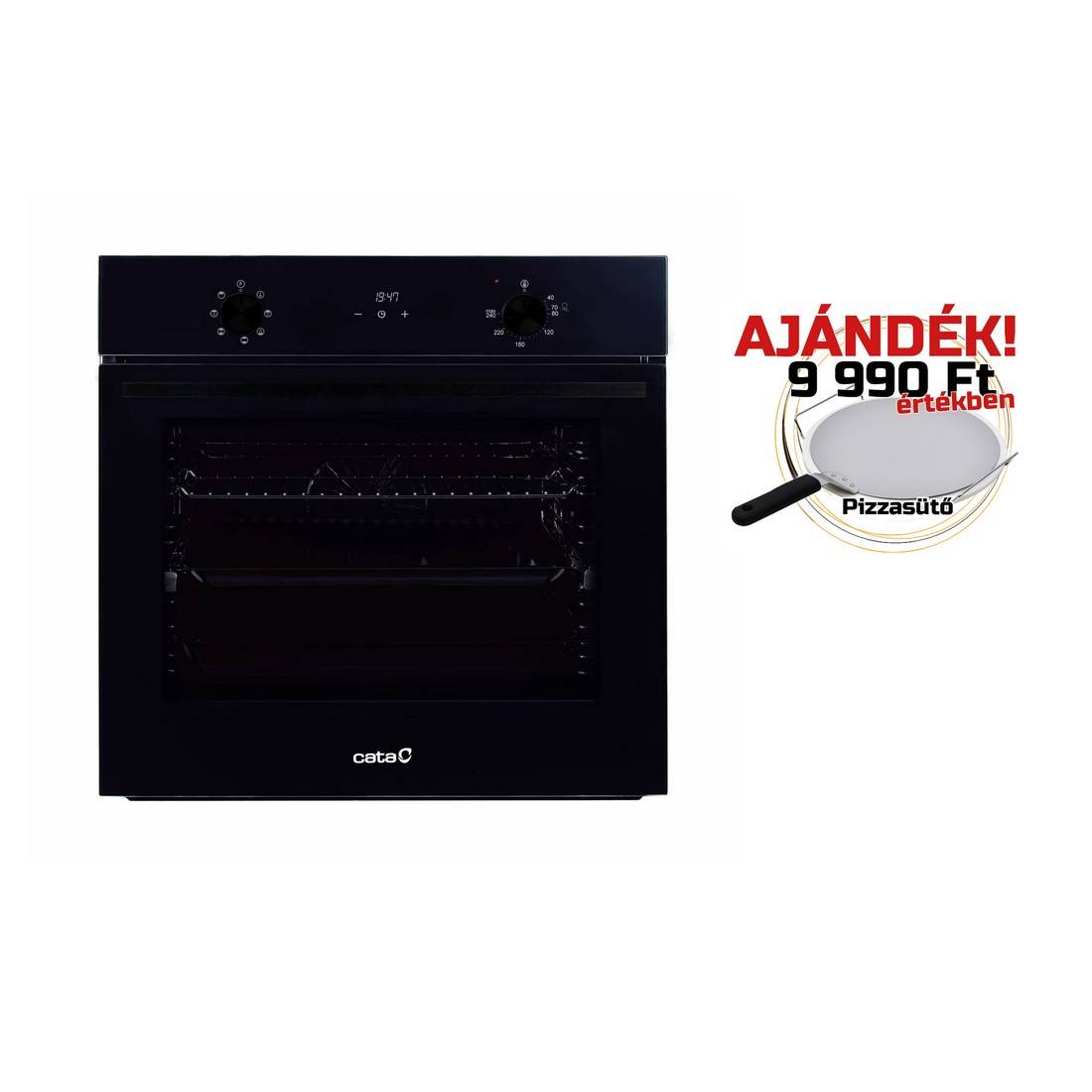CATA - Beépíthető sütő MDS-8007 FB+AIR FRYER tepsi + Ajándék pizzasütő szett