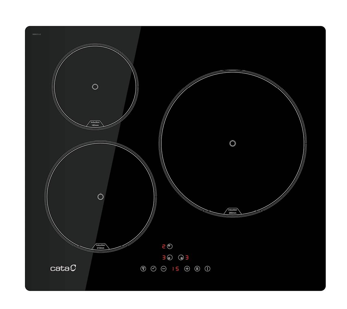 CATA - Beépíthető indukciós főzőlap IB-6303 E2 BK fekete