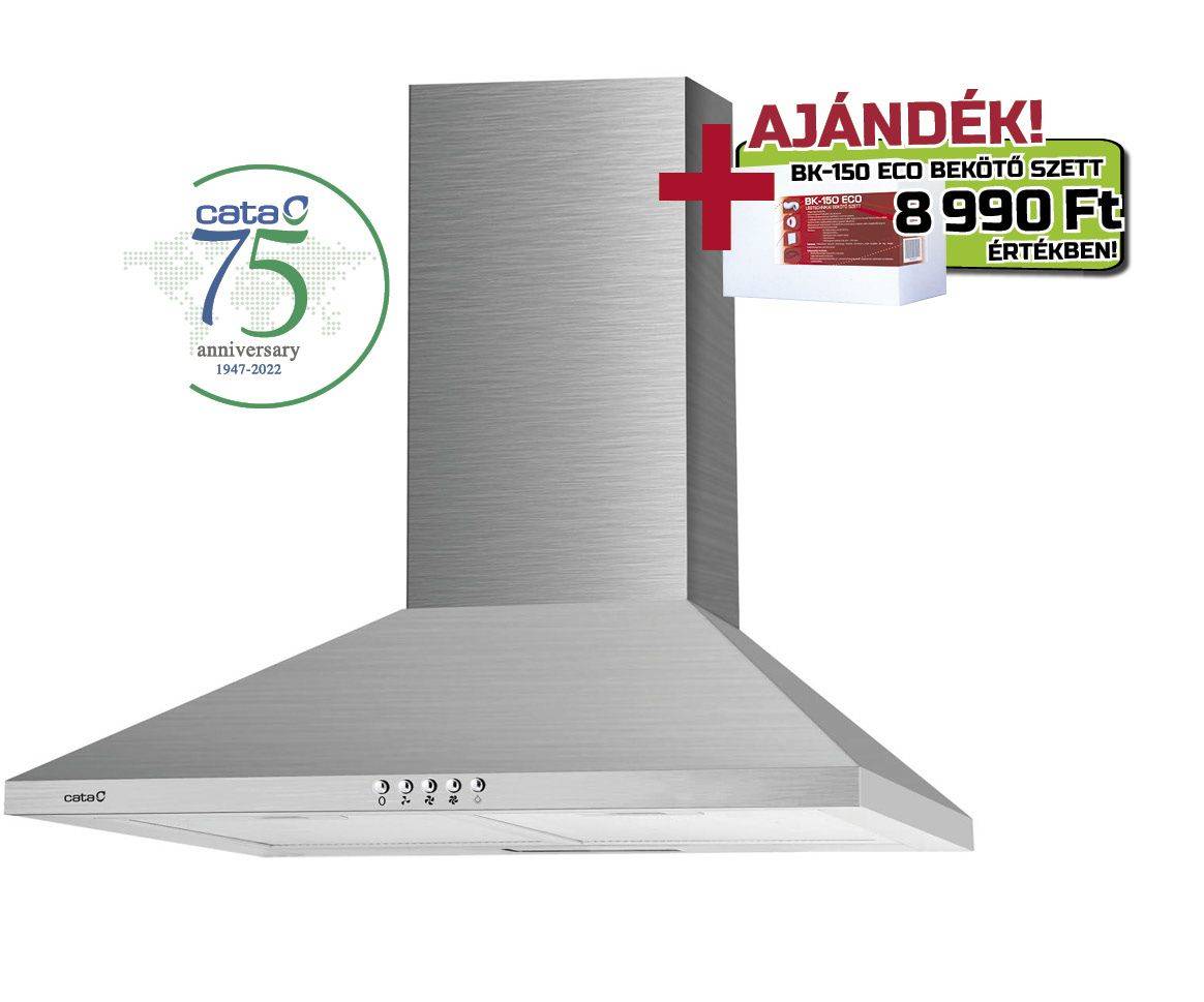 CATA - Páraelszívó V3-S600 X inox + BK150ECO bekötő szett