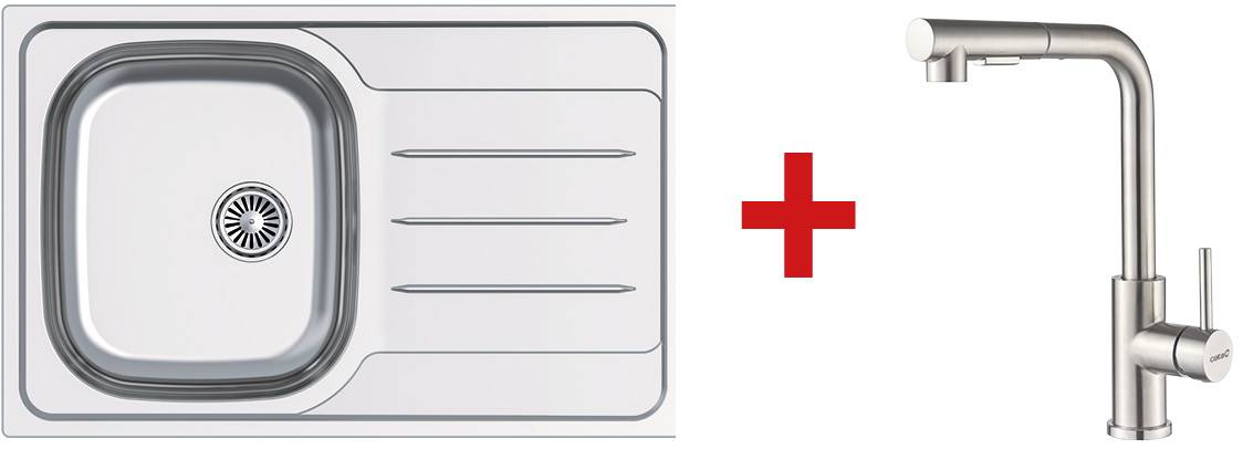 CATA XSE2 mosogatótálca (CDL) + csaptelep (XSE) szett