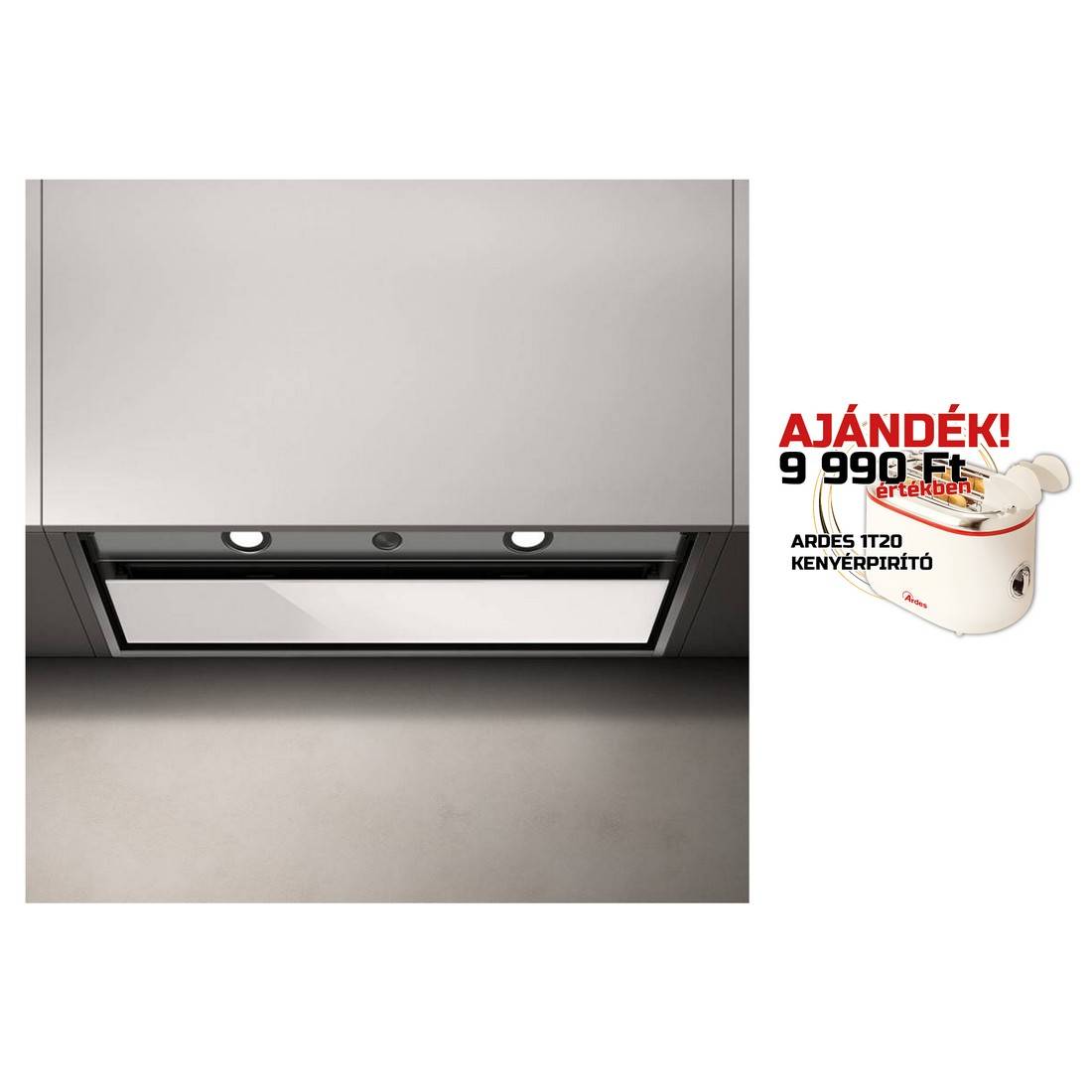 Elica - Páraelszívó BOXIN PLUS IXGL/A/60 + Kenyérpirító 1T20