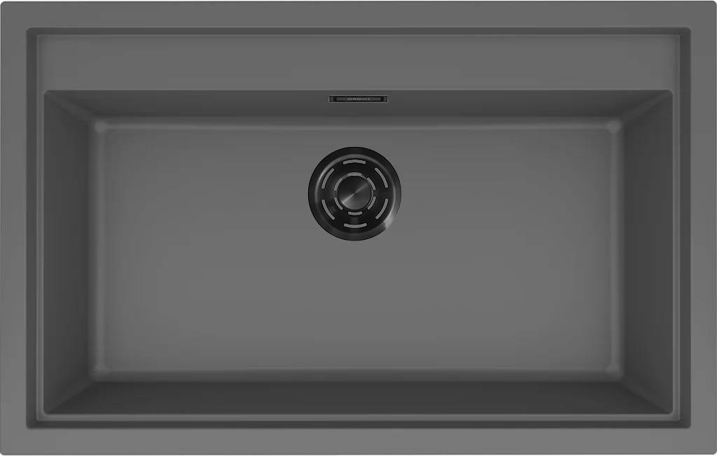 ELLECI - Mosogatótálca Sintesi 130 K99 Concrete fekete tartozékokkal