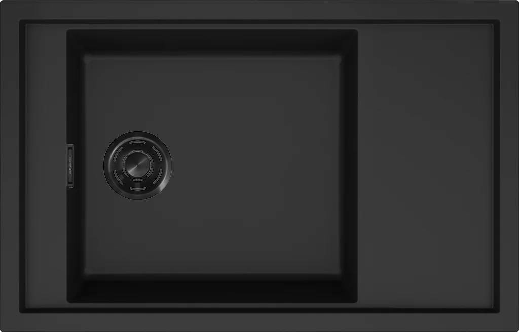 ELLECI - Mosogatótálca Sintesi 305 K86 Black fekete tartozékokkal