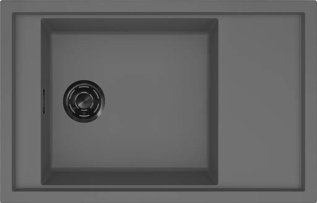 ELLECI - Mosogatótálca Sintesi 305 K99 Concrete fekete tartozékokkal