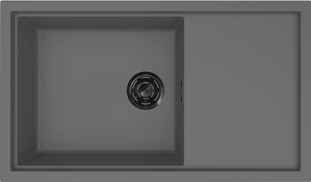 ELLECI - Mosogatótálca Sintesi 410 K99 Concrete fekete tartozékokkal