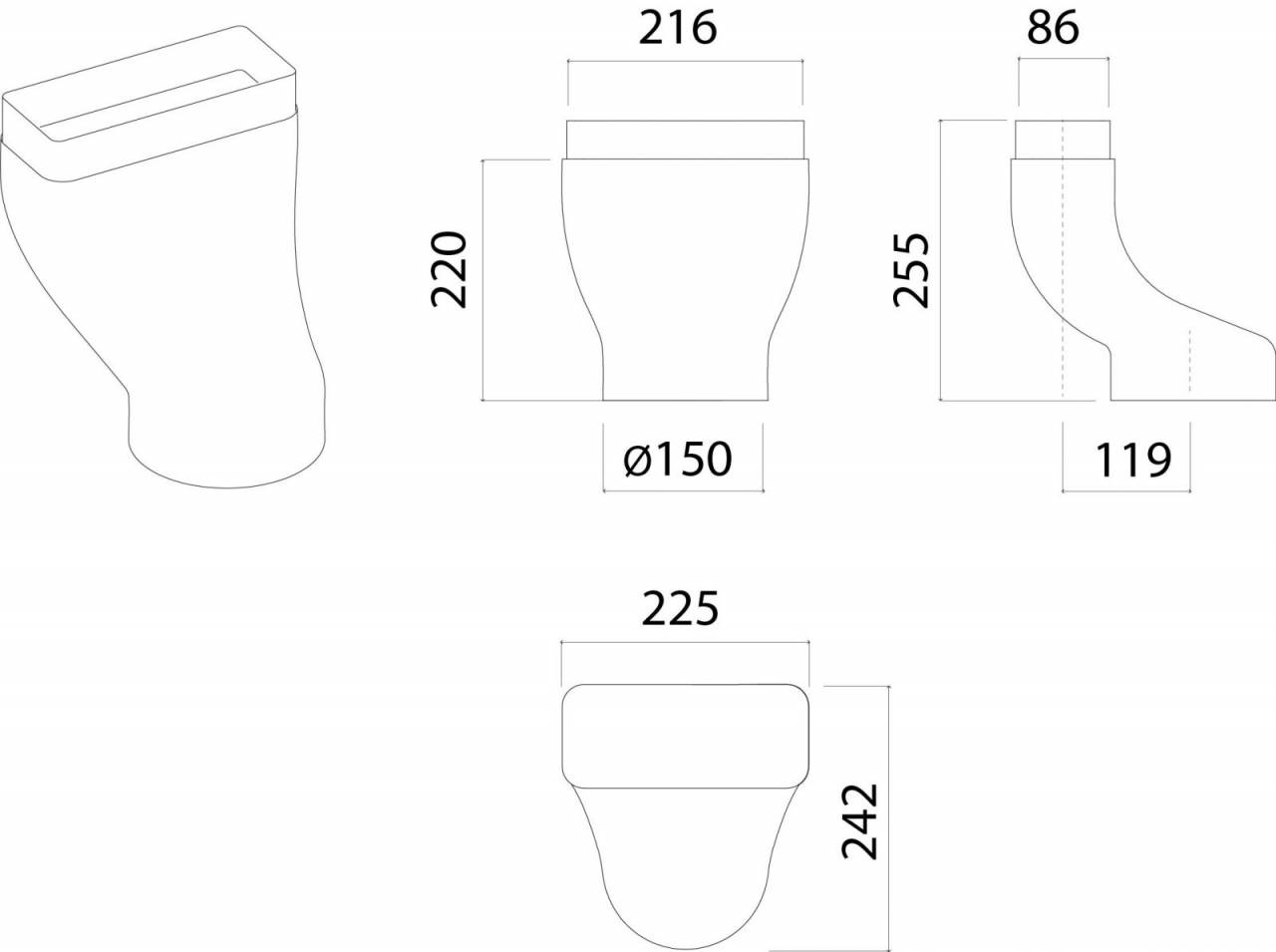 FALMEC - Tartozék Piano elszívó bekötéséhez