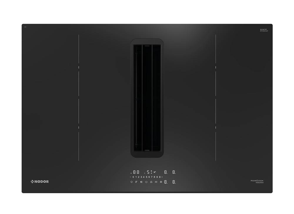 NODOR - NorCoock N8426 IS BK FLOW-IN indukciós főzőlap beépített elszívóval
