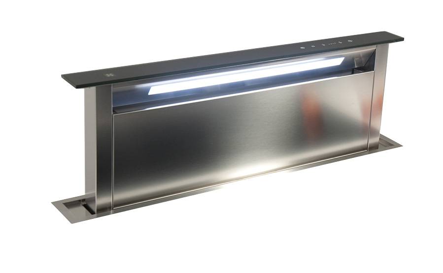 Sirius - Páraelszívó S-DD2 TC/L EM 86 fekete üveg/inox motor nélkül