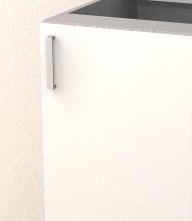Ajtólap 30 cm-es szekrényhez selyemfényű fehér színben
