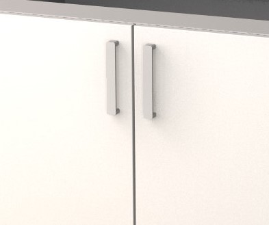 60 cm széles szekrény testhez kétirányba nyíló ajtó fehér színben (2*30cm)